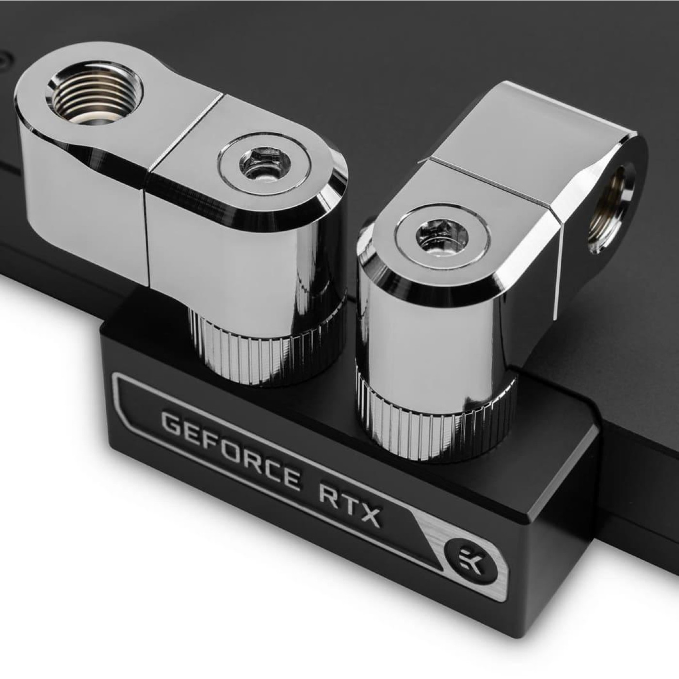 Фитинг для СВО Ekwb EK-Quantum Torque Double Rotary Offset 28 - Nickel (3831109893456)
