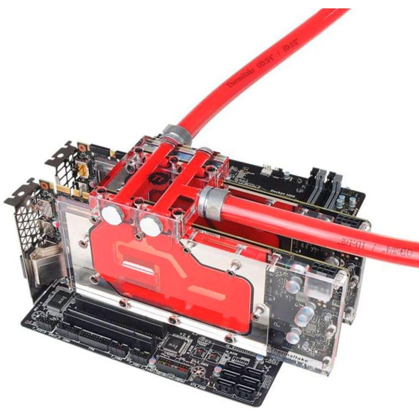 Терминал Thermaltake Pacific VGA Bridge Dual Series 3-Slot Transparent (CL-W136-PL00TR-A)