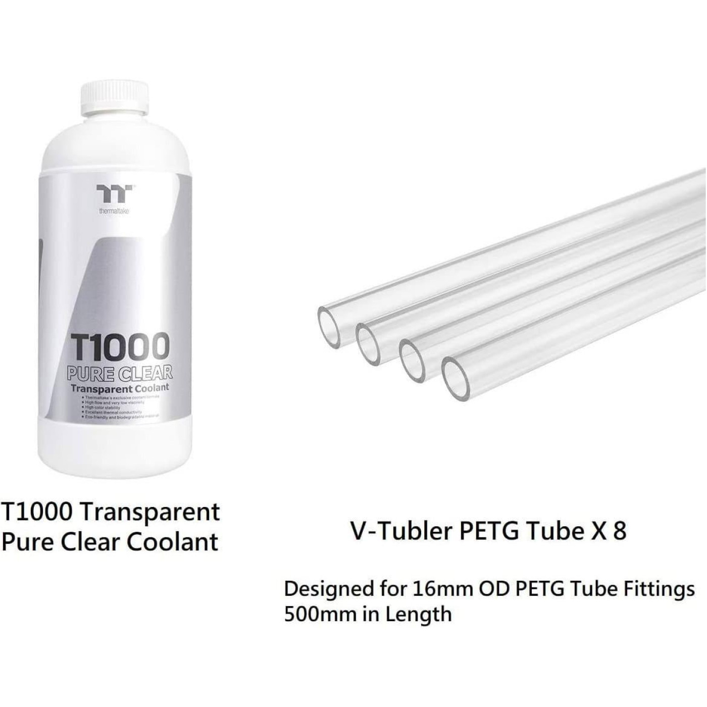 Набор для сборки cистемы жидкостного охлаждения Thermaltake Pacific CL360 Max D5 Hard Tube Water Cooling Kit (CL-W259-CU00SW-A)