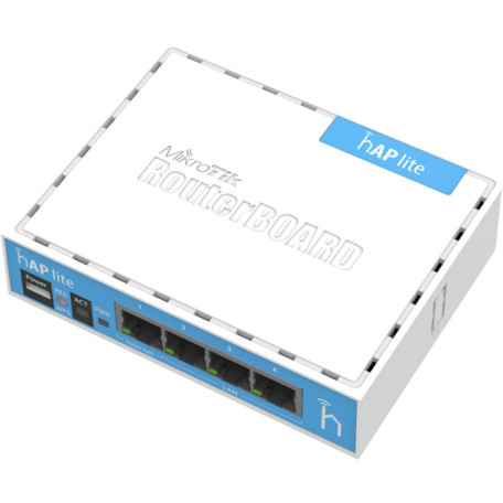 Роутер MikroTik hAP lite Classic N300 White 802.11n (RB941-2ND)