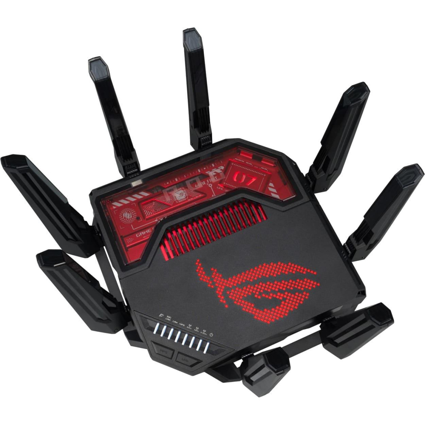 Роутер ASUS GT-BE19000 BE-19000 1x10GE LAN, 3x2.5GE LAN, 1x10GE WAN/LAN, 1x2.5GE WAN/LAN, 1xUSB3.2, 1xUSB2.0, MESH (90IG0850-MO9A0V)