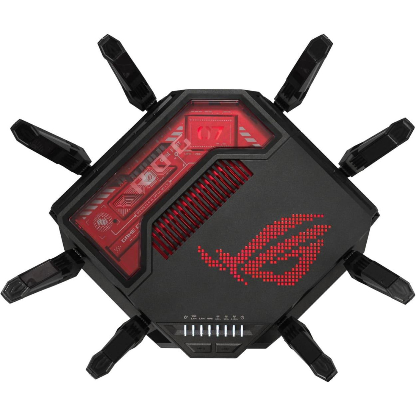 Роутер ASUS GT-BE19000 BE-19000 1x10GE LAN, 3x2.5GE LAN, 1x10GE WAN/LAN, 1x2.5GE WAN/LAN, 1xUSB3.2, 1xUSB2.0, MESH (90IG0850-MO9A0V)
