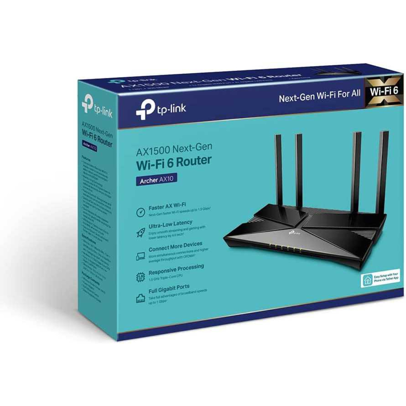 Роутер TP-Link Archer AX1500 Black 802.11ax (Archer-AX1500)