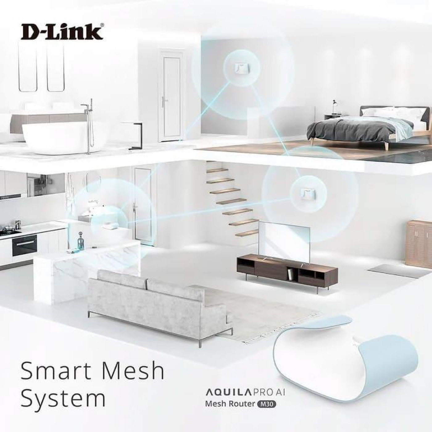 Роутер D-Link M30 AX3000, 4xGE LAN, 1xGE WAN (M30)