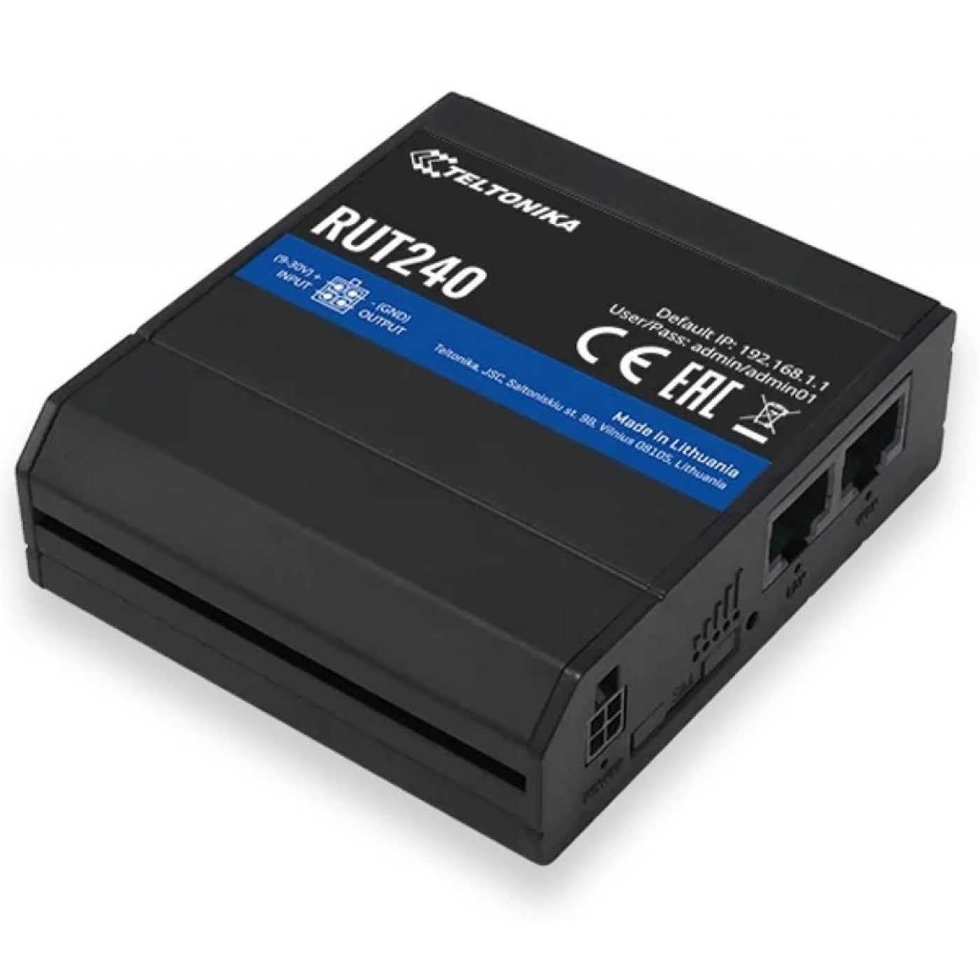 Роутер Teltonika RUT240 N150 Black 802.11n (RUT2400DE000)