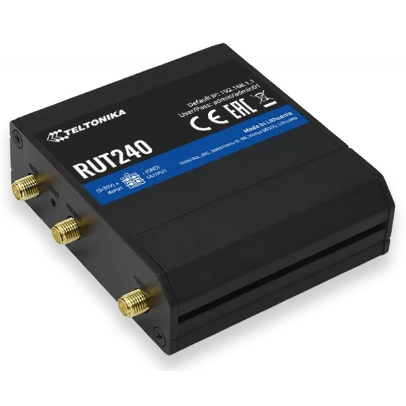 Роутер Teltonika RUT240 N150 Black 802.11n (RUT2400DE000)