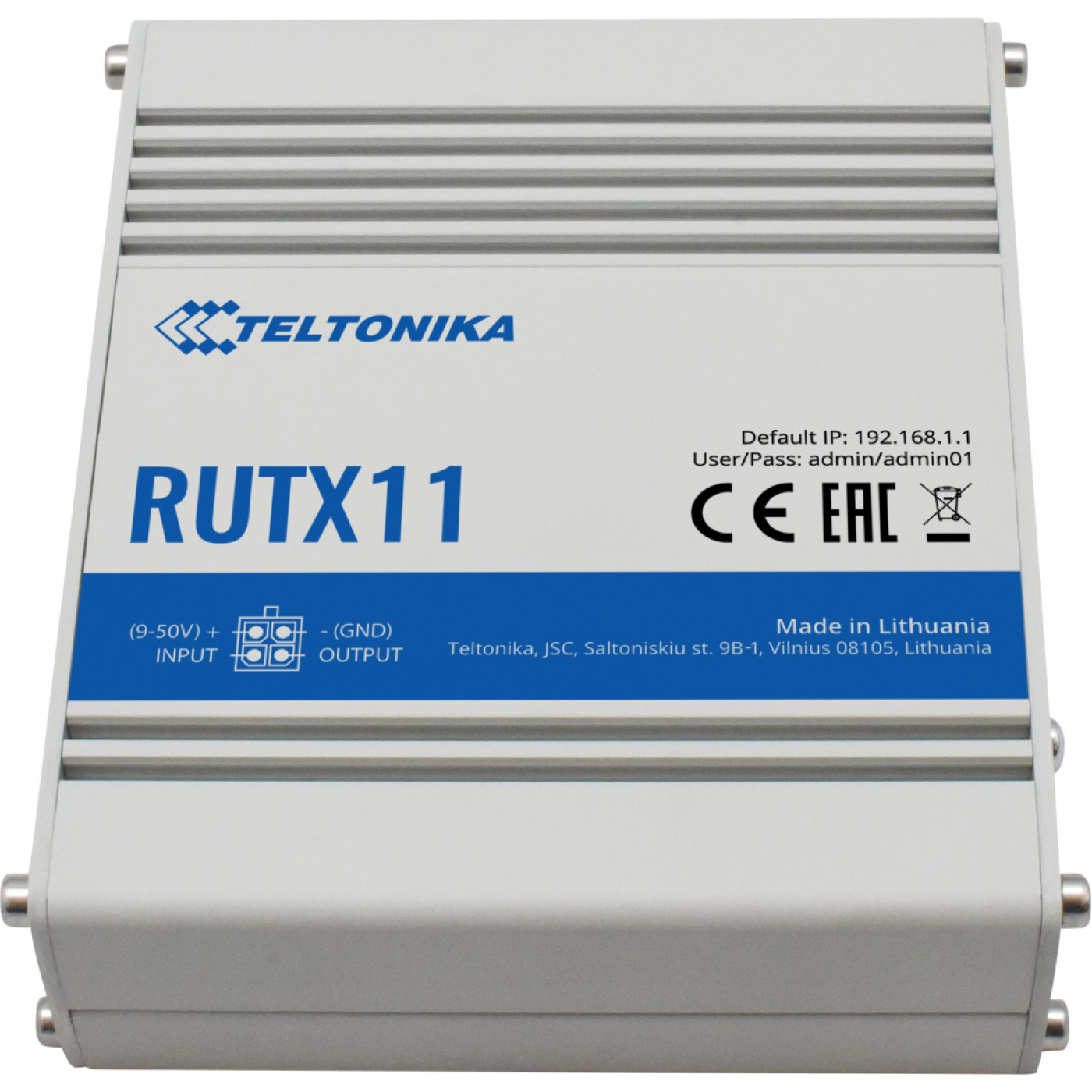 Роутер Teltonika RUTX11 AC900 Silver 802.11ac (RUTX11)