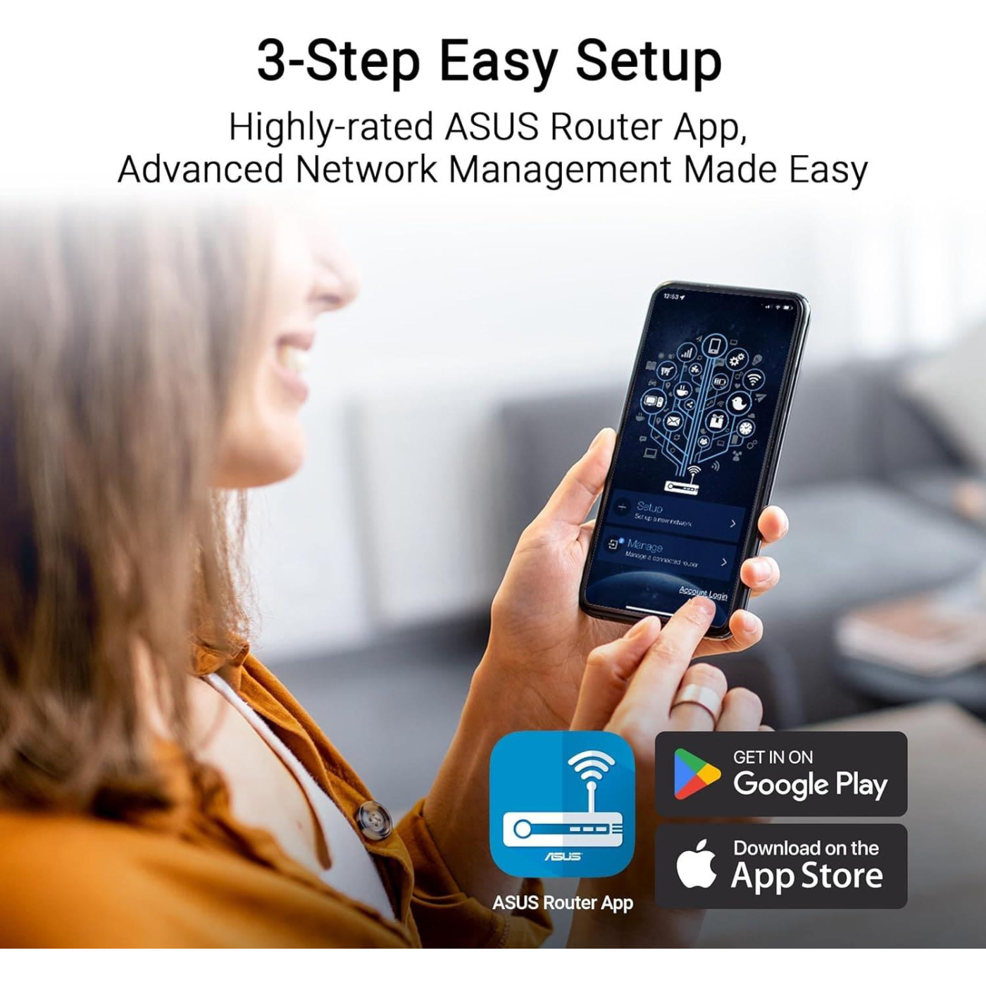 Роутер ASUS RT-BE55 (90IG0A80-MO3C00)