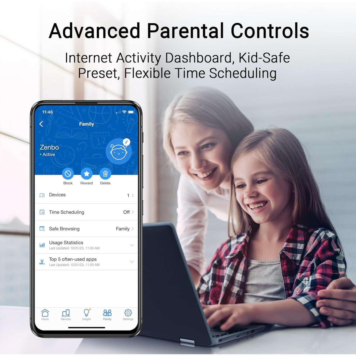 Роутер ASUS RT-BE55 (90IG0A80-MO3C00)