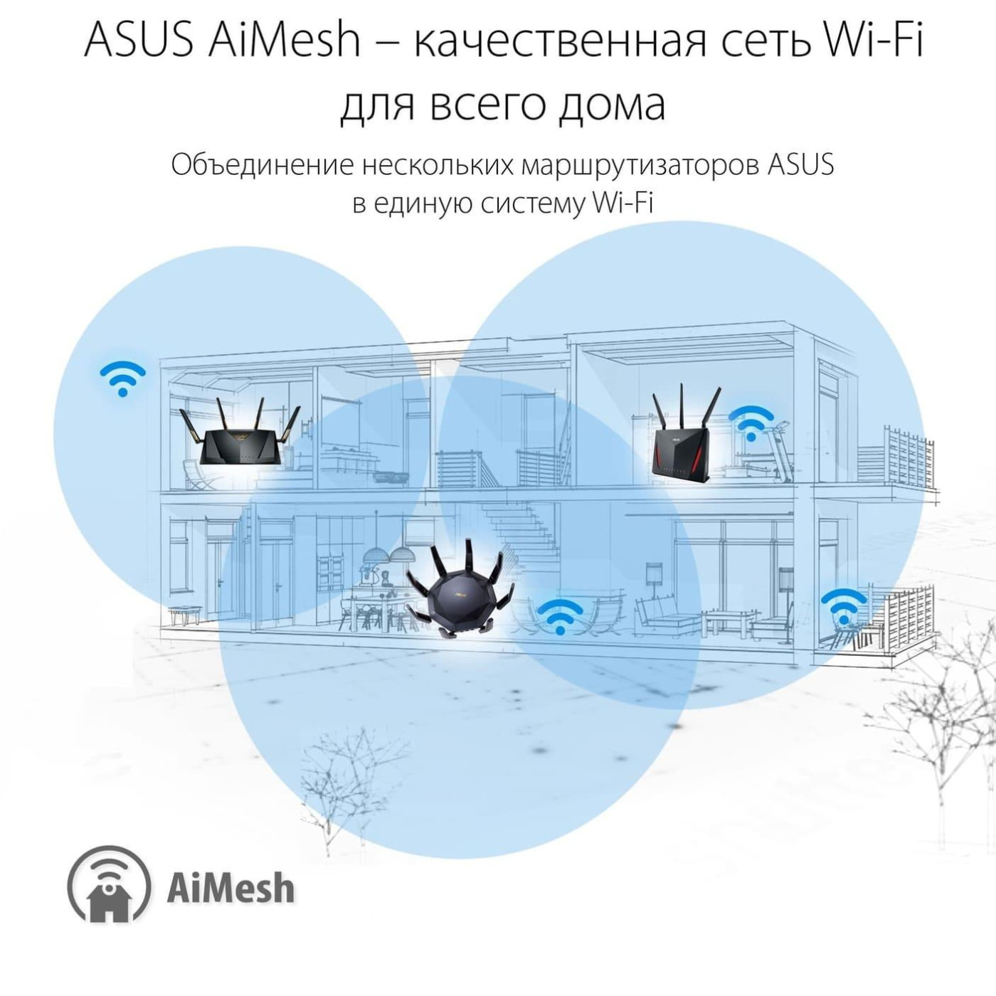 Роутер ASUS RT-AX89X AX6000 Black 802.11ax (90IG04J1-BM3010)
