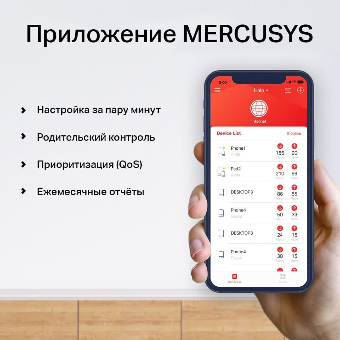 Роутер Mercusys HALO-H50G-3-PACK (HALO-H50G-3-PACK)