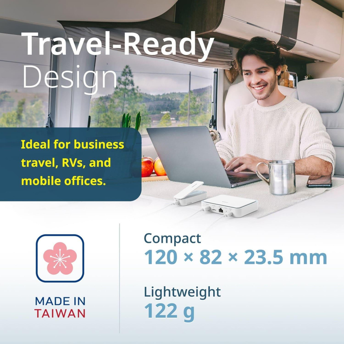 Роутер D-Link DBR-330 AX3000, 5G/LTE, 5260mА*год (DBR-330)