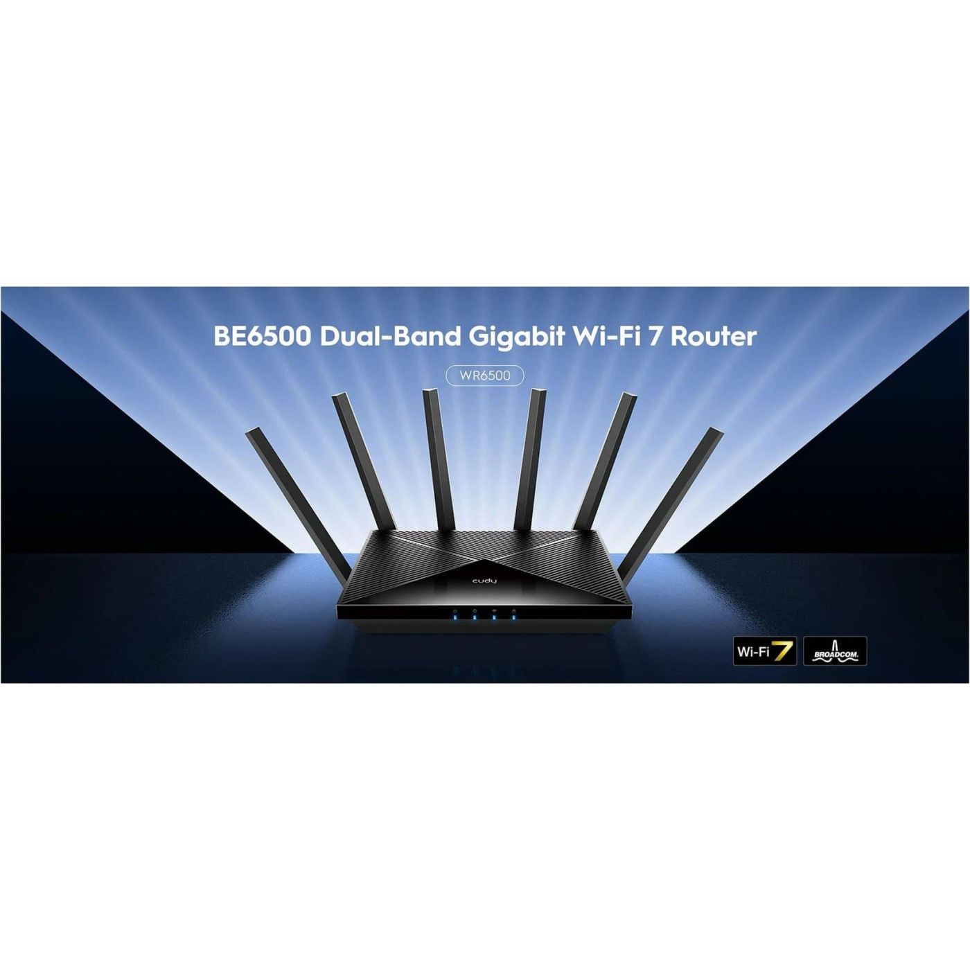 Роутер Cudy WR6500, BE6500 Gigabit Wi-Fi 7 Router (WR6500)