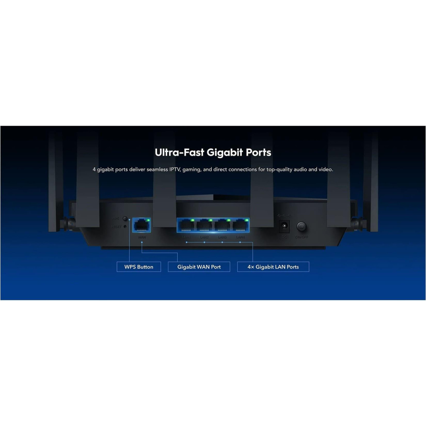 Роутер Cudy WR6500, BE6500 Gigabit Wi-Fi 7 Router (WR6500)