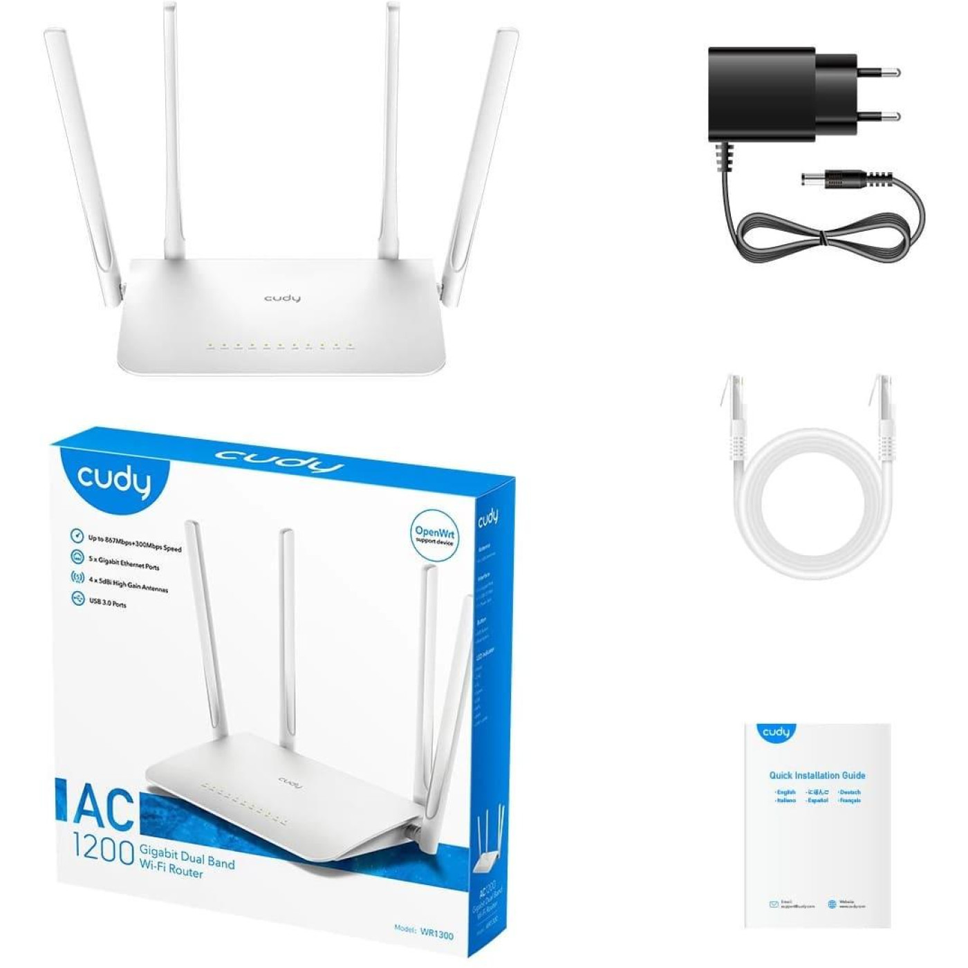 Роутер Cudy WR1300 WiFi 5 (73-00513)