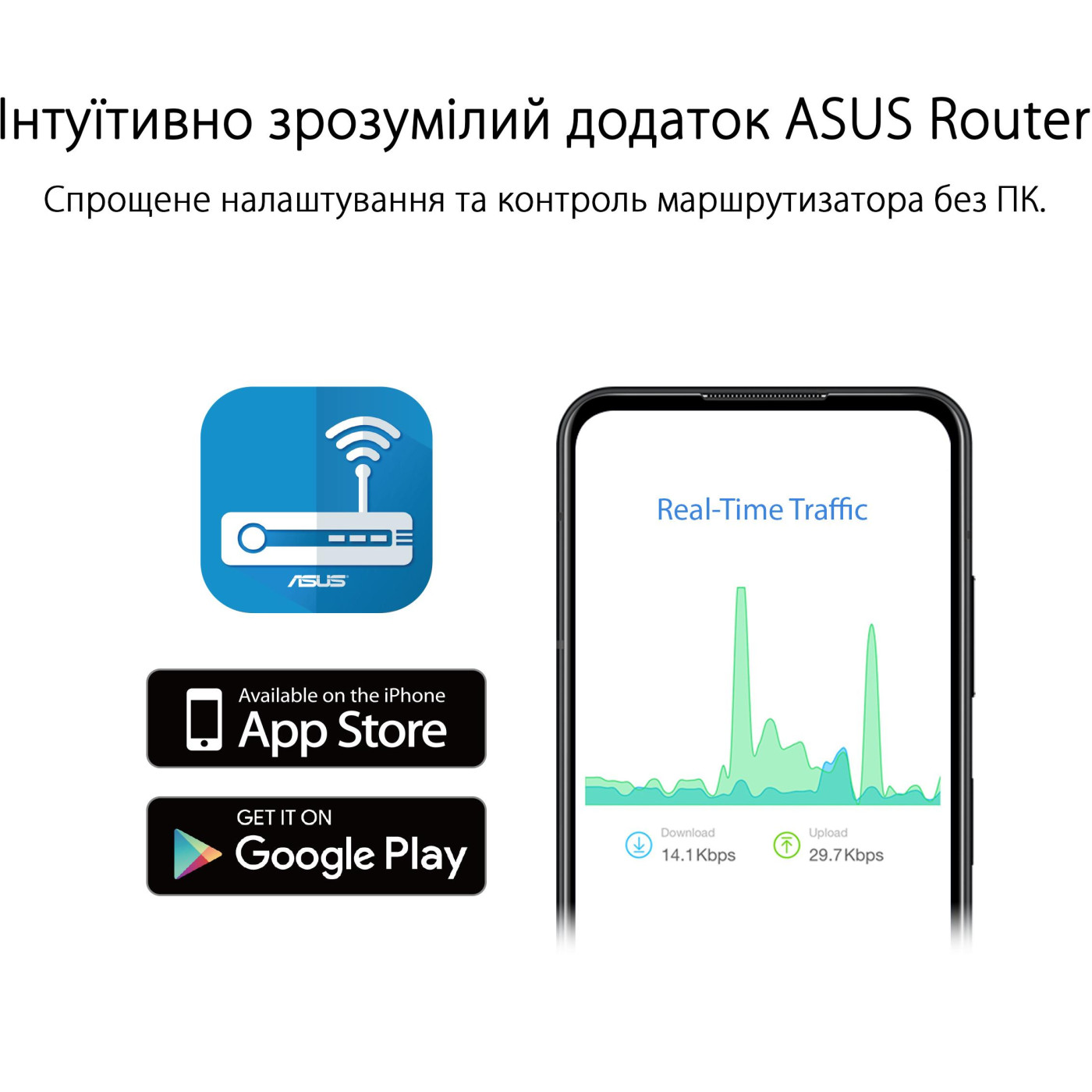 Роутер ASUS RT-AX52 (90IG08T0-MO3H00)