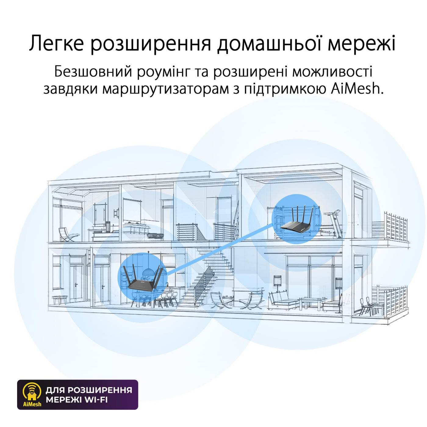Роутер ASUS RT-AX52 (90IG08T0-MO3H00)