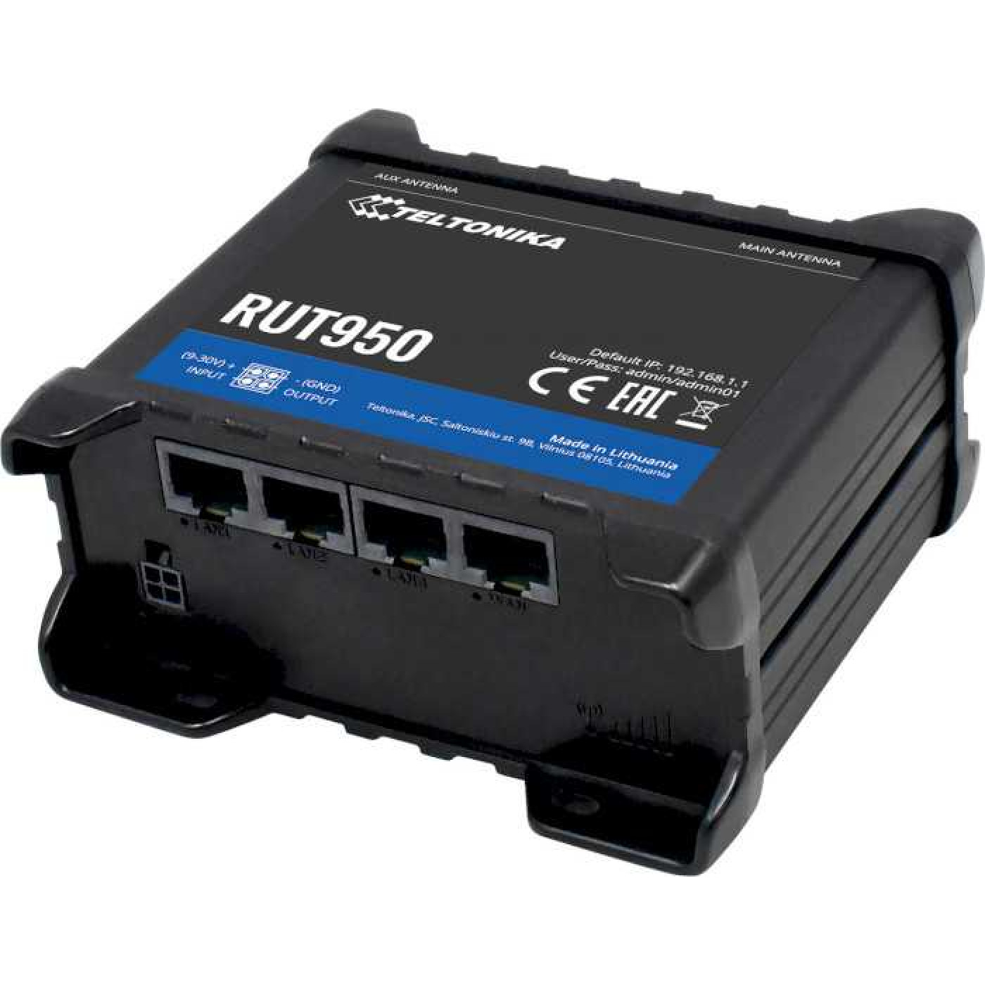 Роутер Teltonika RUT950 N150 Black 802.11n (RUT950U022C0)