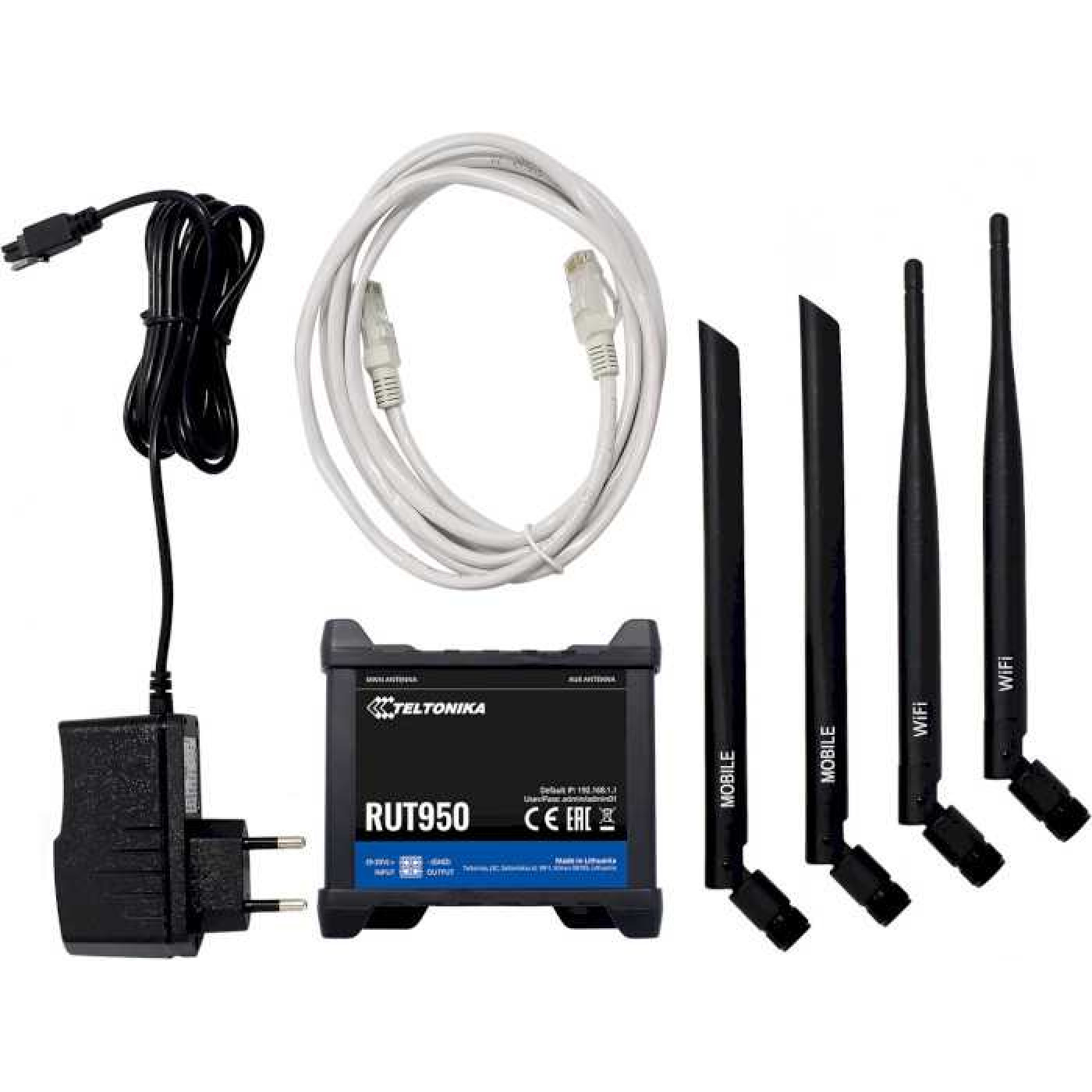 Роутер Teltonika RUT950 N150 Black 802.11n (RUT950U022C0)