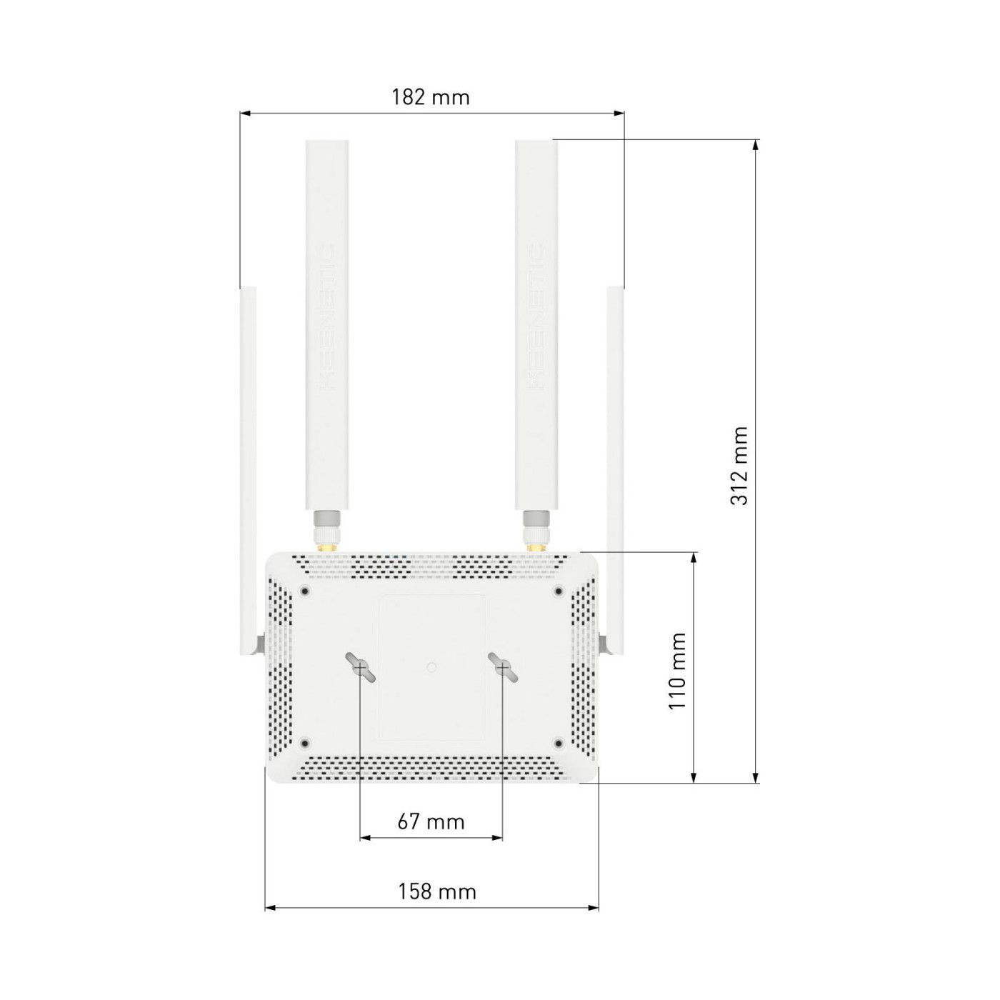 Роутер Keenetic 4G Runner 4G N300 White 802.11n (KN-2210-01EN)