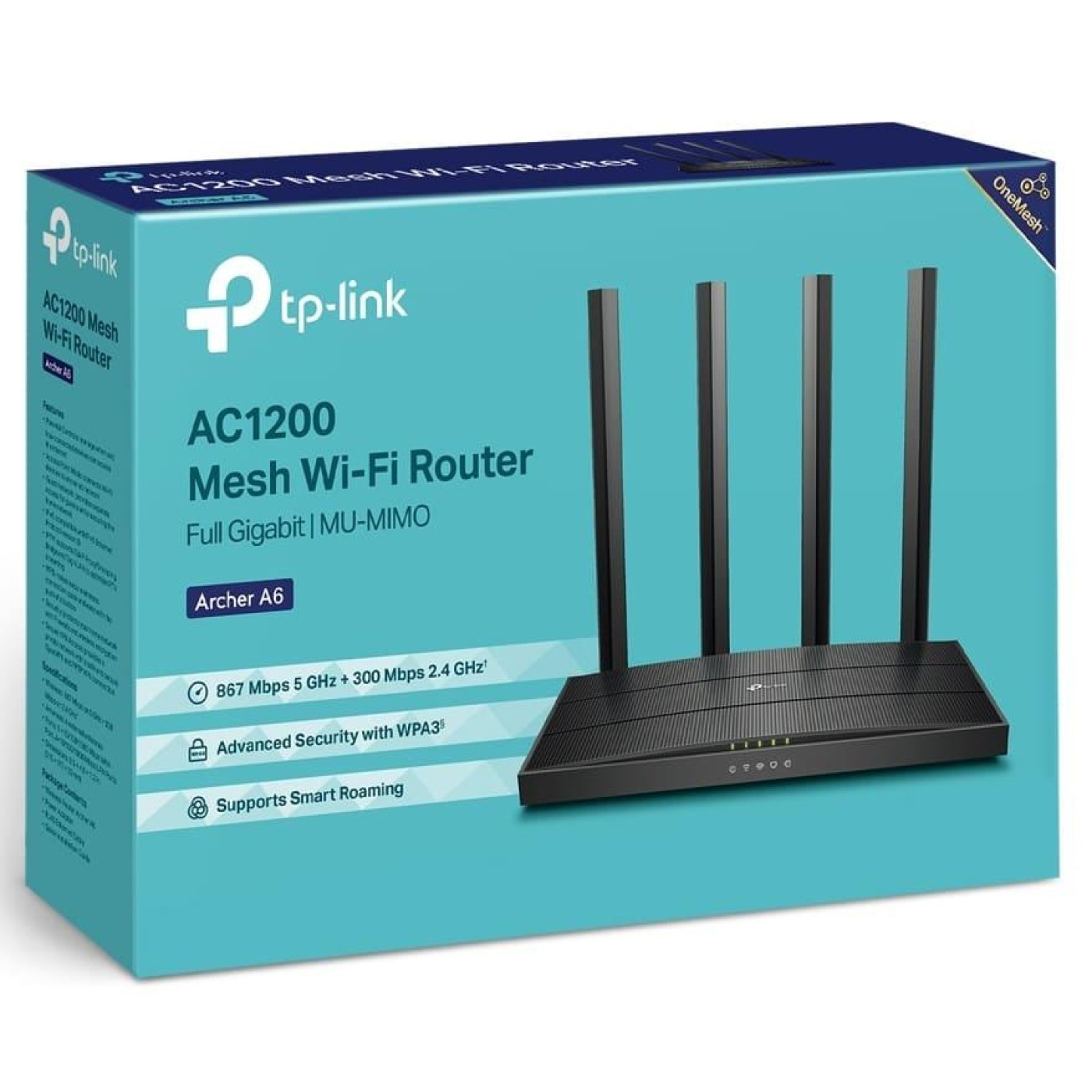 Роутер TP-Link Archer A6 Black (Archer A6)