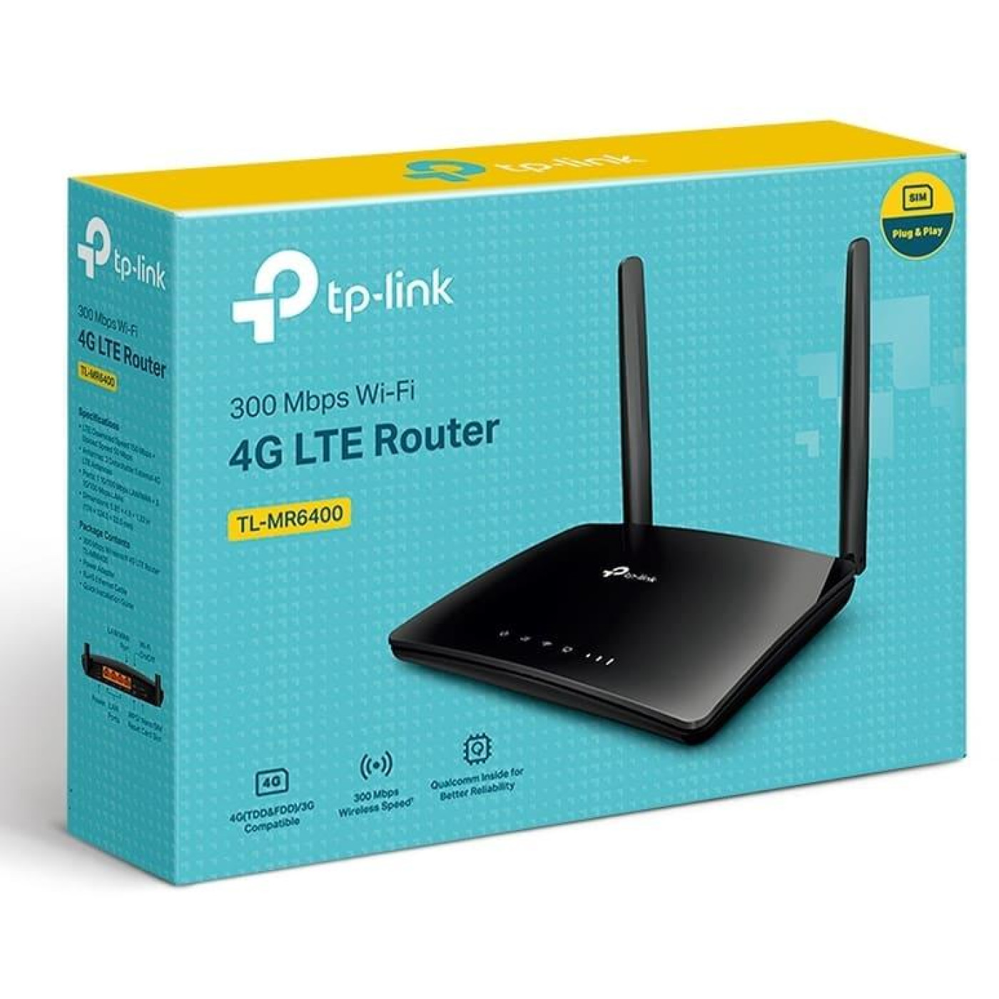 Бездротовий роутер TP-Link TL-MR6400 N300 Black 802.11n (TL-MR6400)