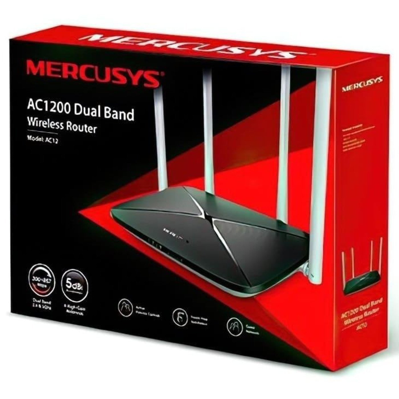 Роутер Mercusys AC12 AC1200 Black 802.11ac (AC12)