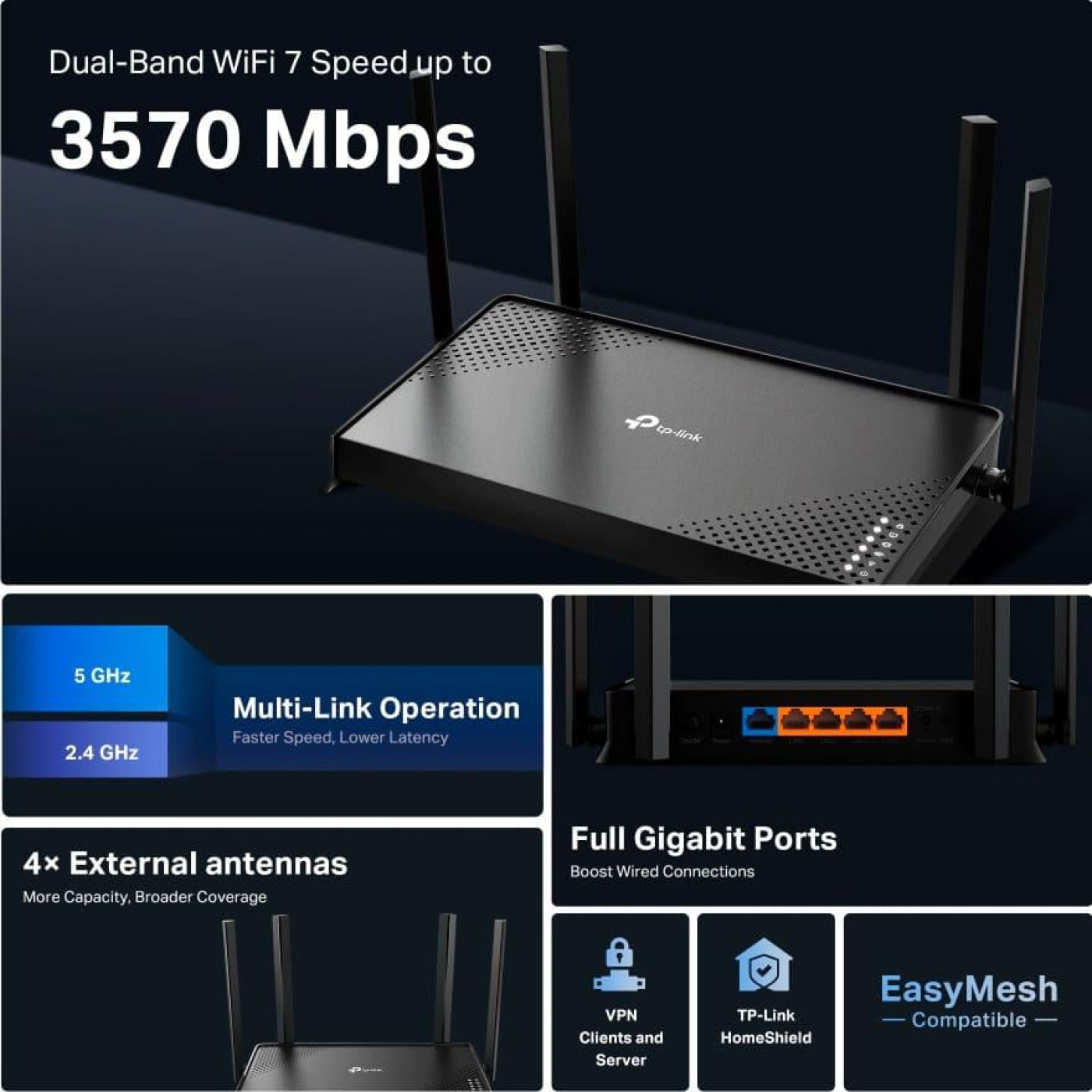 Роутер TP-Link Archer BE220 (Archer BE220)