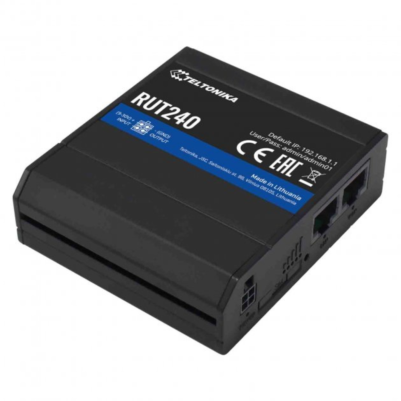 Роутер Teltonika RUT240 N150 Black 802.11n (RUT2400DE000)