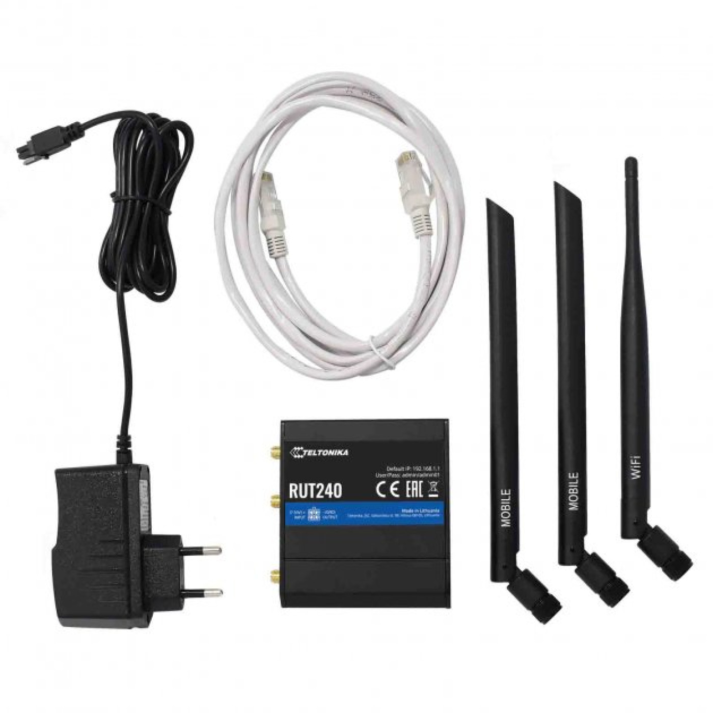 Роутер Teltonika RUT240 N150 Black 802.11n (RUT2400DE000)