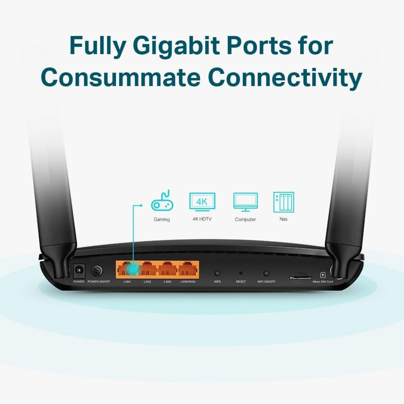 Роутер TP-Link 4G Archer MR600 AC1200 Black 802.11ac (Archer-MR600)