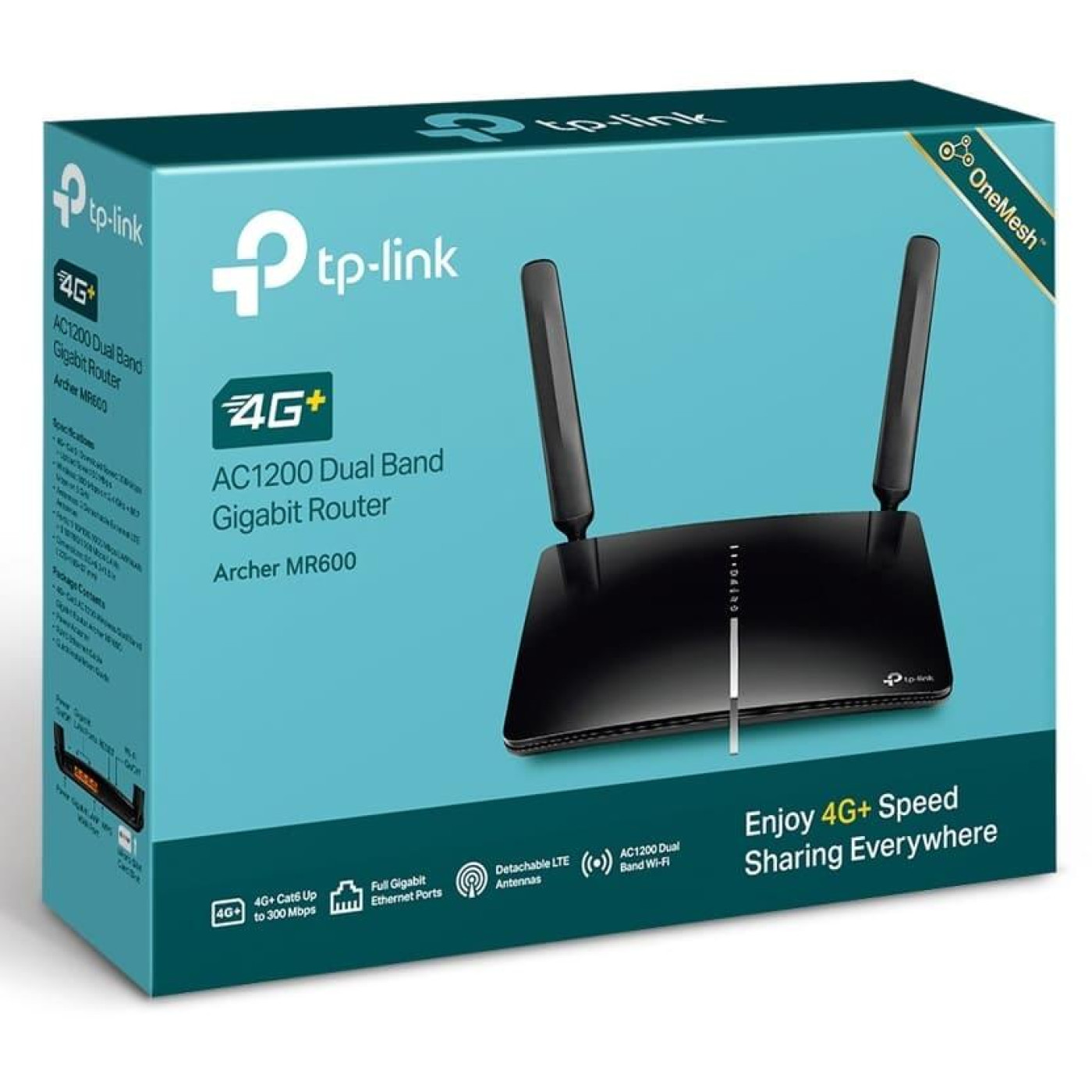 Роутер TP-Link 4G Archer MR600 AC1200 Black 802.11ac (Archer-MR600)