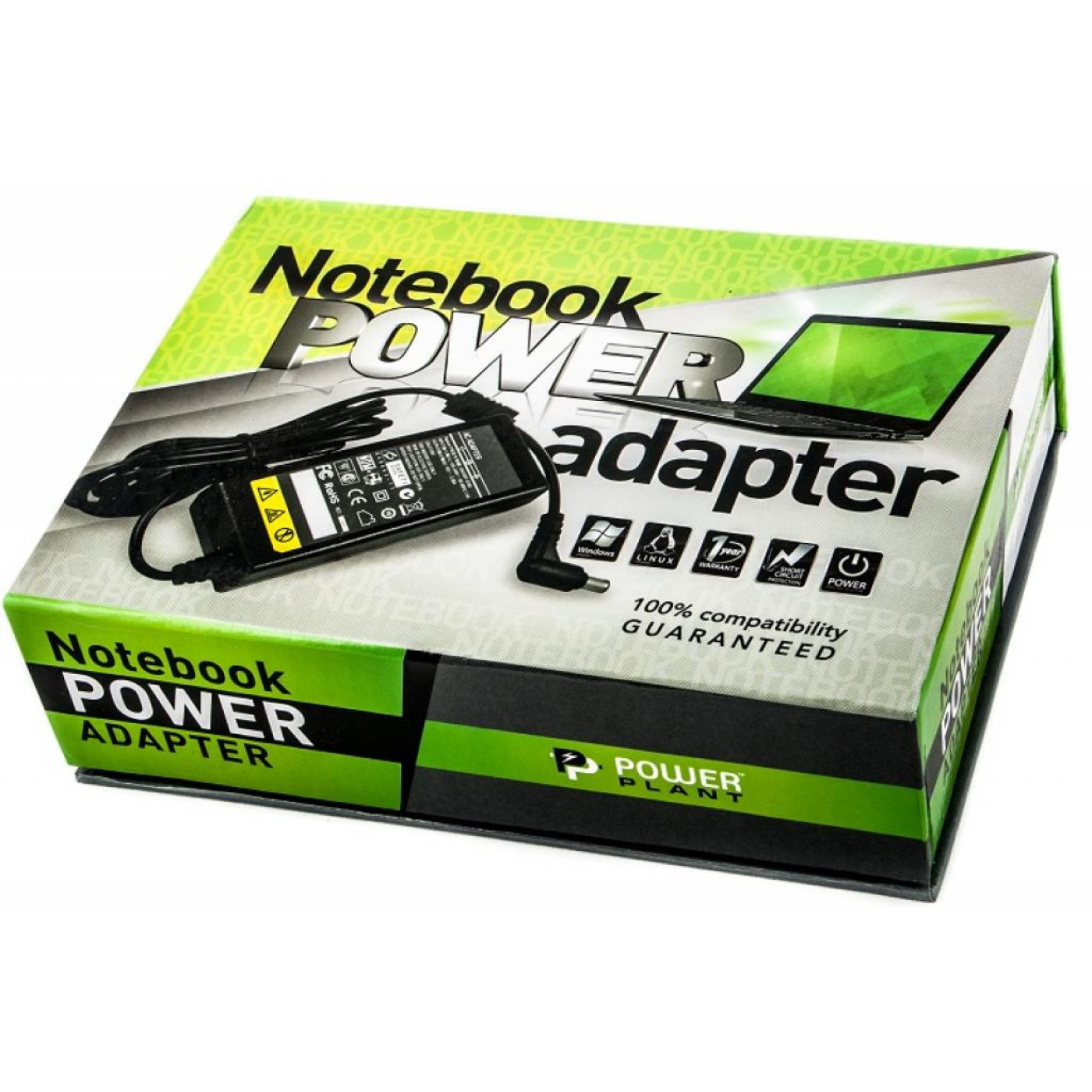 Блок питания для ноутбука PowerPlant HP 220V, 19V 90W 4.74A (5.5*2.5) (HP90F5525)