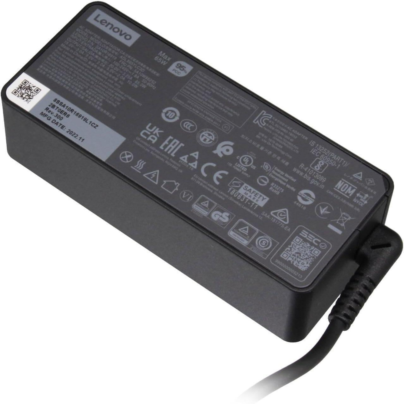 Блок питания для ноутбука Lenovo PWR ADP_BO USB-C 65W AC PWR ADP_BO USB-C 65W AC (GX20P92529)