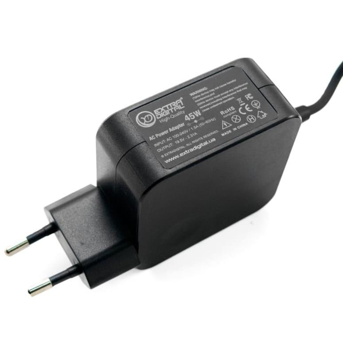 Блок питания для ноутбука Extradigital HP 19.5V, 2.31A, 45W (4.5x3.0) High Quality (PSH3886)