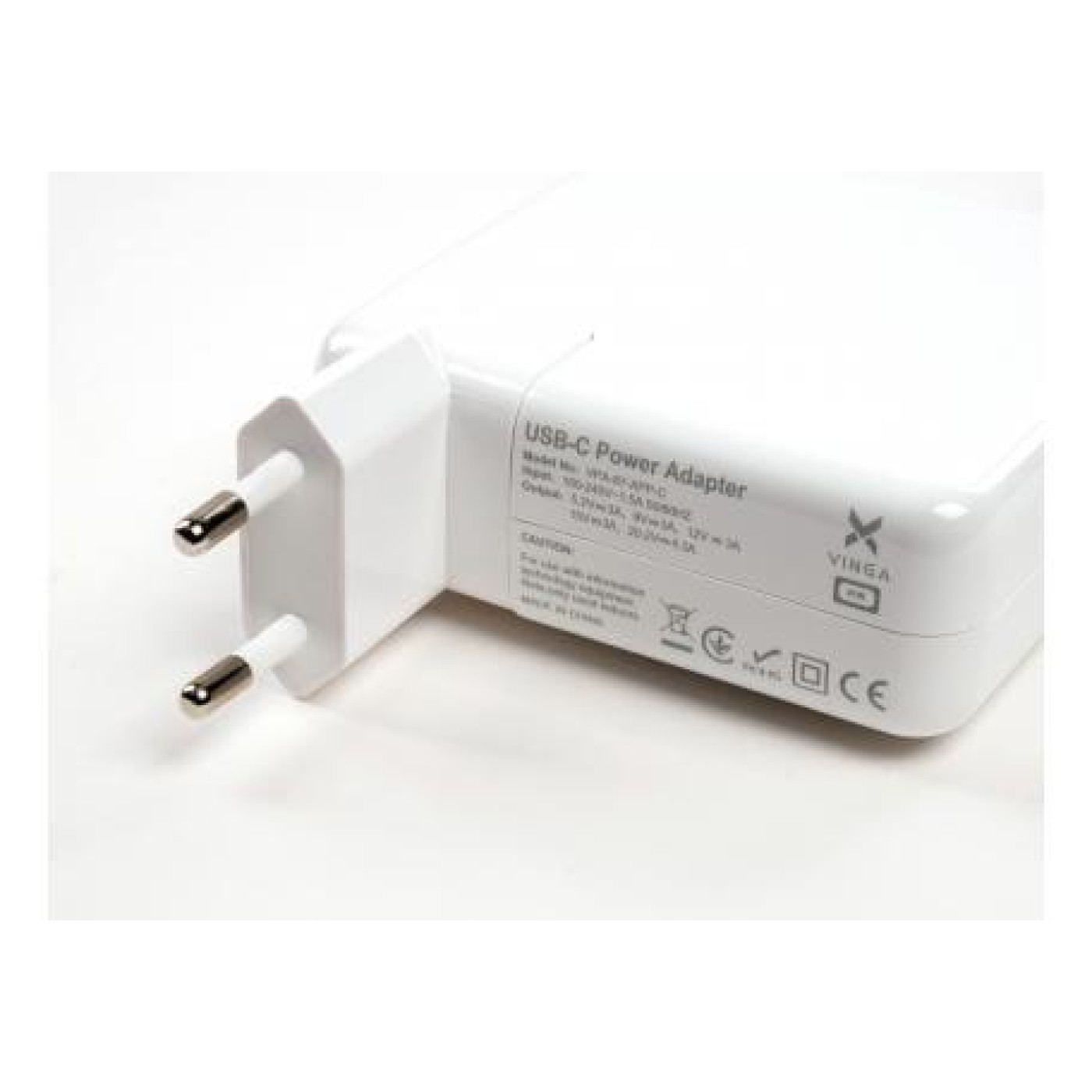 Блок живлення для ноутбука Vinga Apple 87W 5.2V3A/9V3A/12V3A/15V3A/20.2V4.3A USB-C (VPA-87-APP-C)