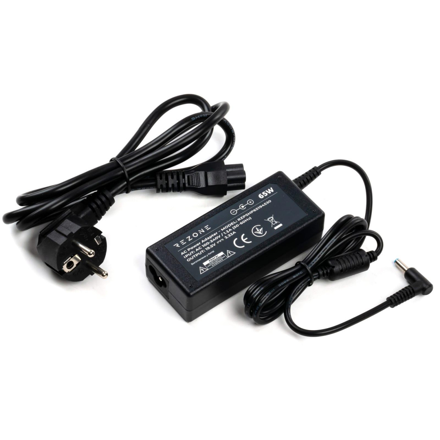 Блок питания для ноутбука Rezone HP 65W 19.5V 3.33А 4.5*3.0 (RZPSHP65194530)