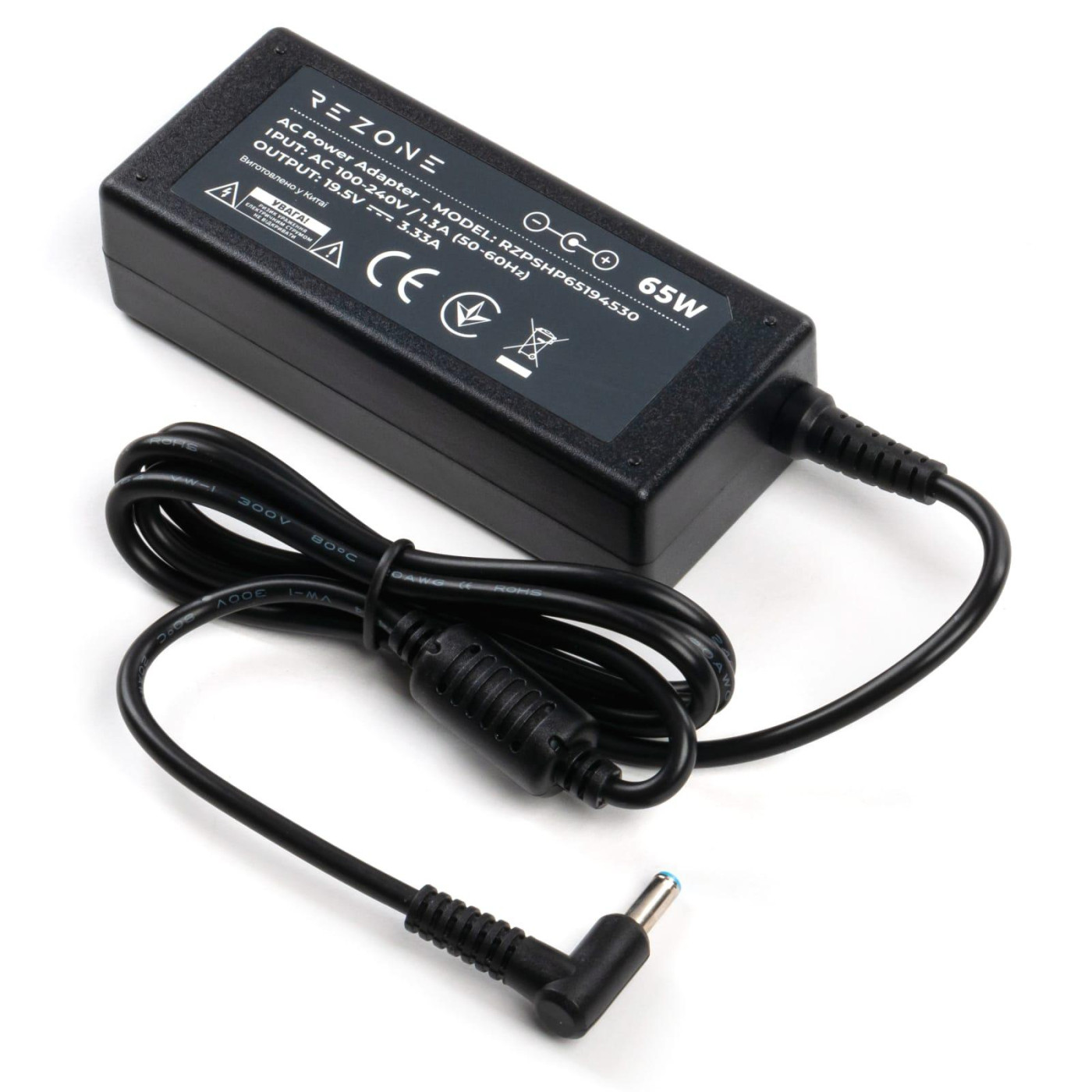 Блок питания для ноутбука Rezone HP 65W 19.5V 3.33А 4.5*3.0 (RZPSHP65194530)
