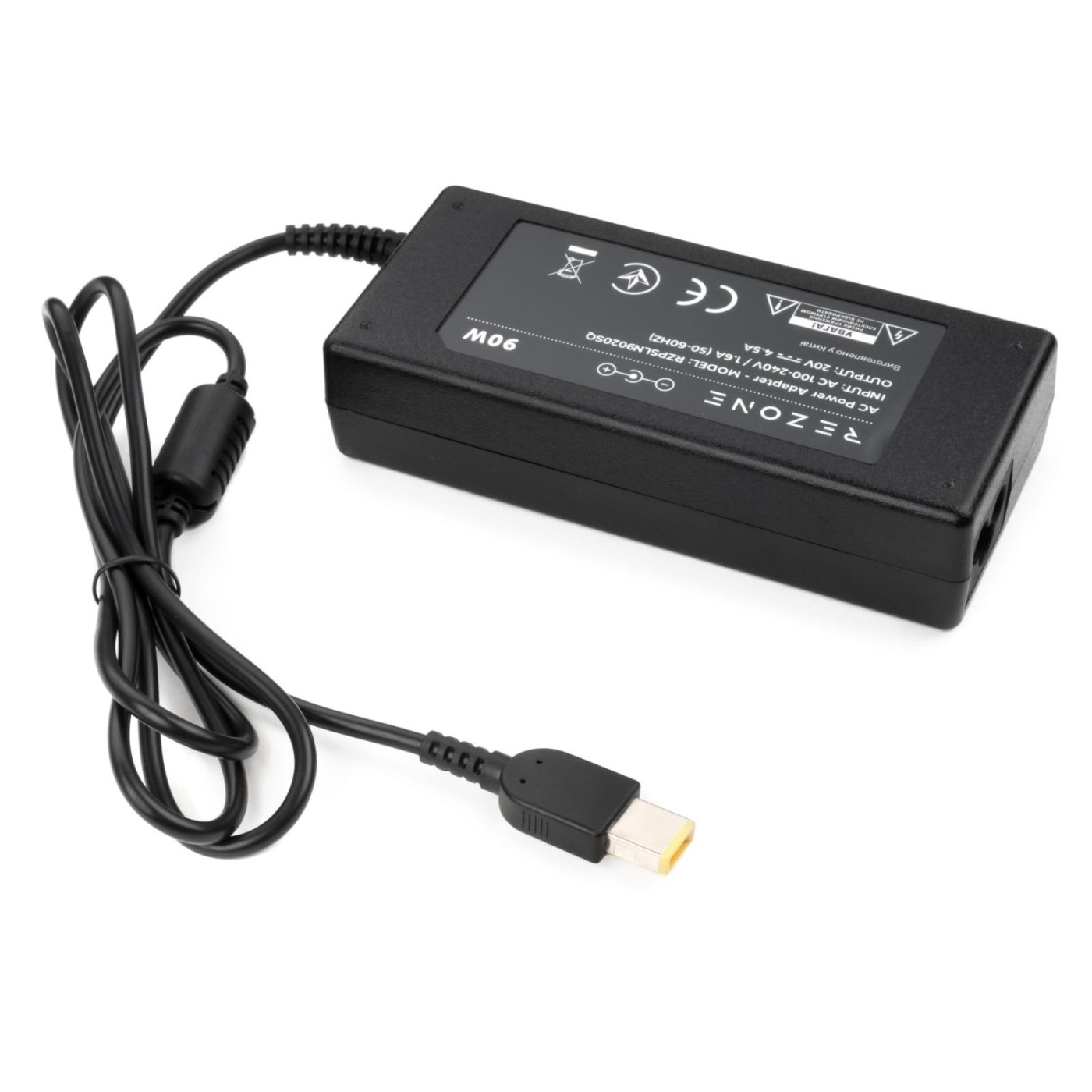 Блок питания для ноутбука Rezone Lenovo 90W 20V 4.5A разъем square (RZPSLN9020SQ)