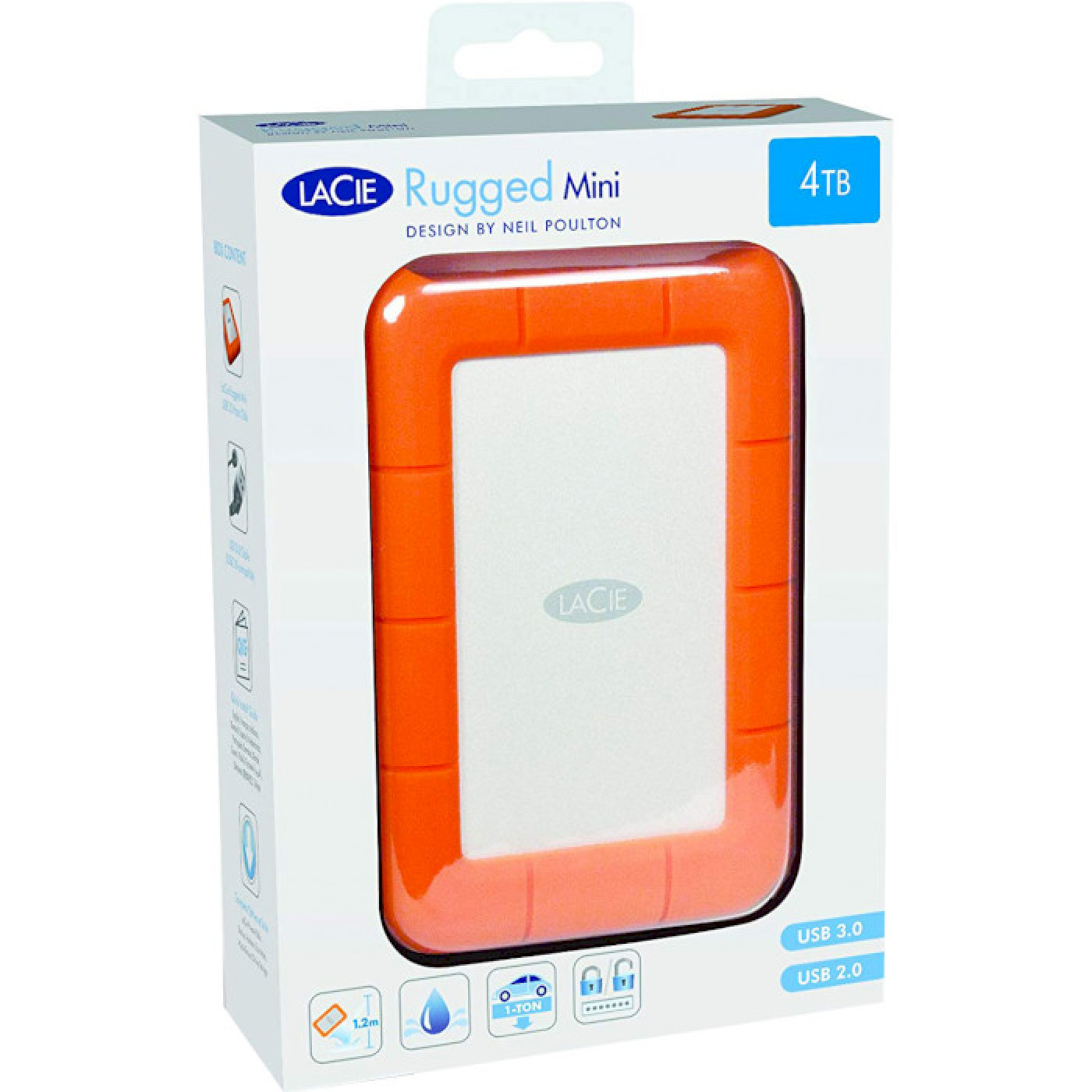 Внешний жёсткий диск LACIE HDD External Rugged Mini (2.5ъ/4TB/ USB 3.0) (LAC9000633)