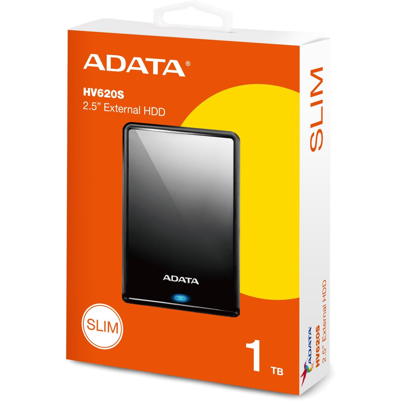 Зовнішній жорсткий диск Adata HV620S 1TB Black (AHV620S-1TU31-CBK)