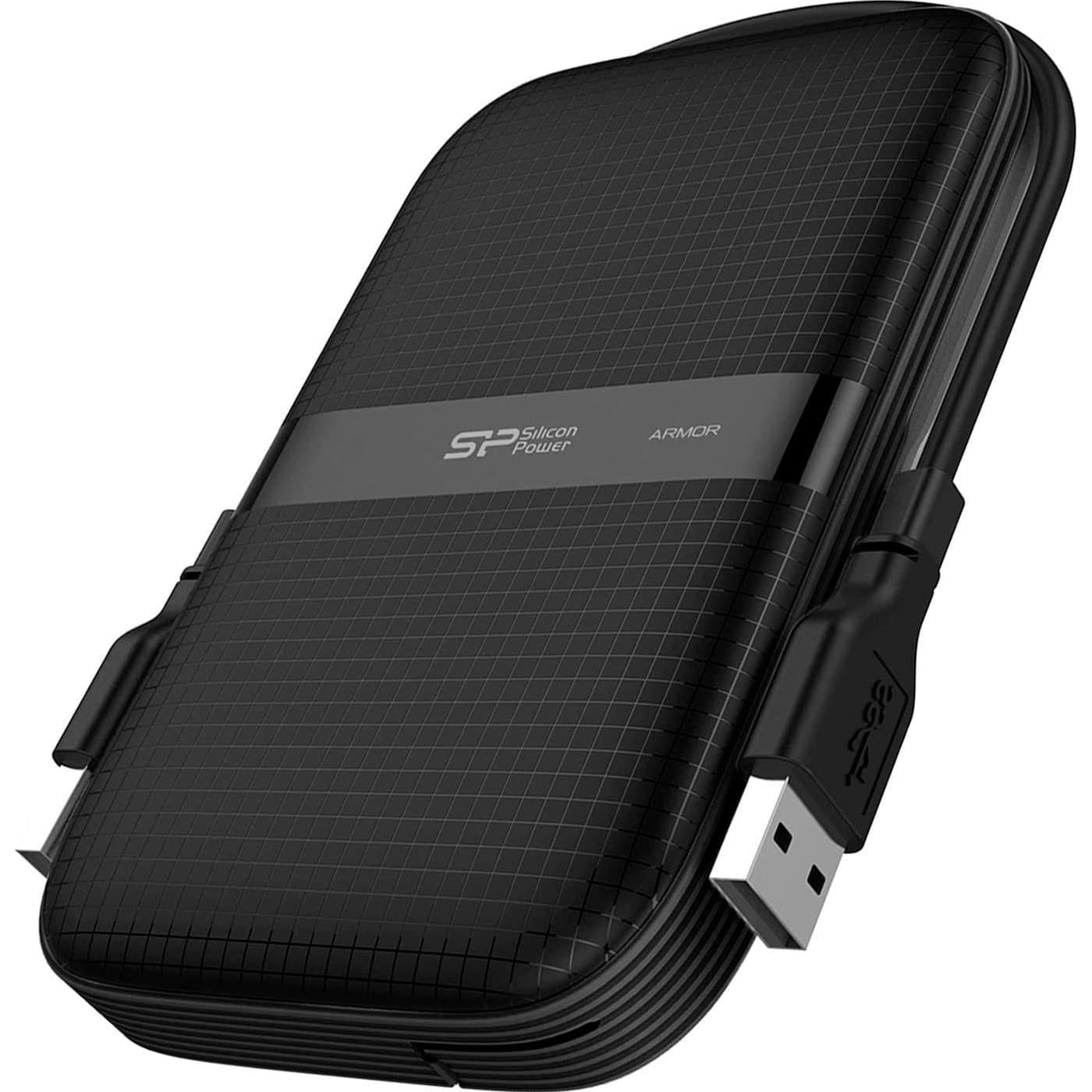 Зовнішній жорсткий диск Silicon Power 1TB Armor A60 All Black (SP010TBPHDA60S3A)