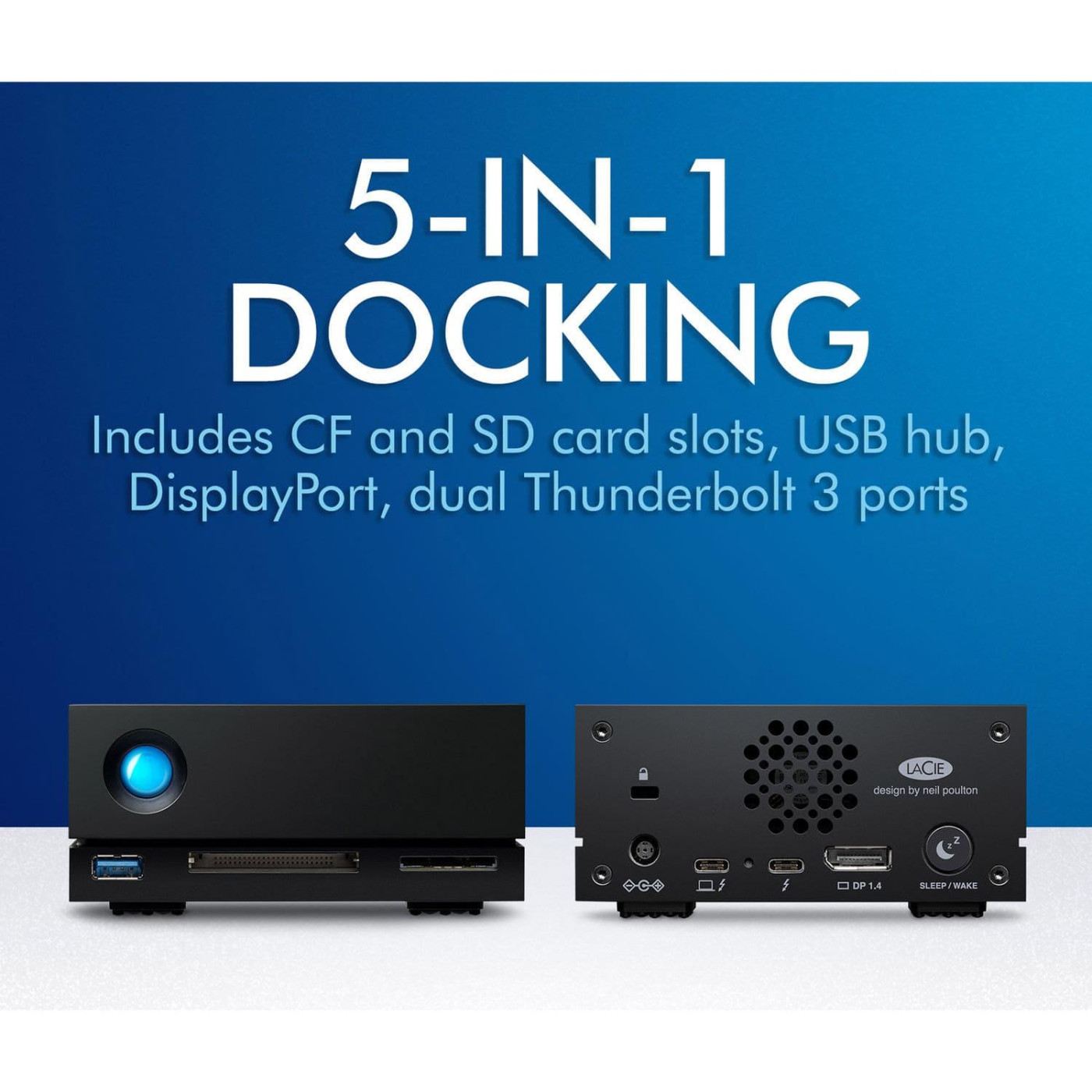 Зовнішній жорсткий диск LACIE HDDD External 1big Dock (3.5'/16TB/ THUNDERBOLT 3 + USB 3.1) (STHS16000800)