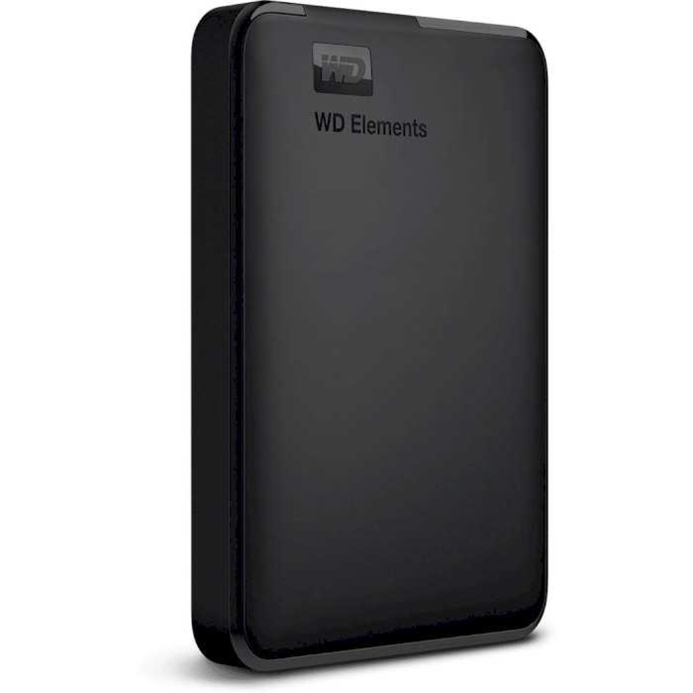 Зовнішній жорсткий диск Western Digital 1Tb WD Elements Black (WDBUZG0010BBK-WESN)