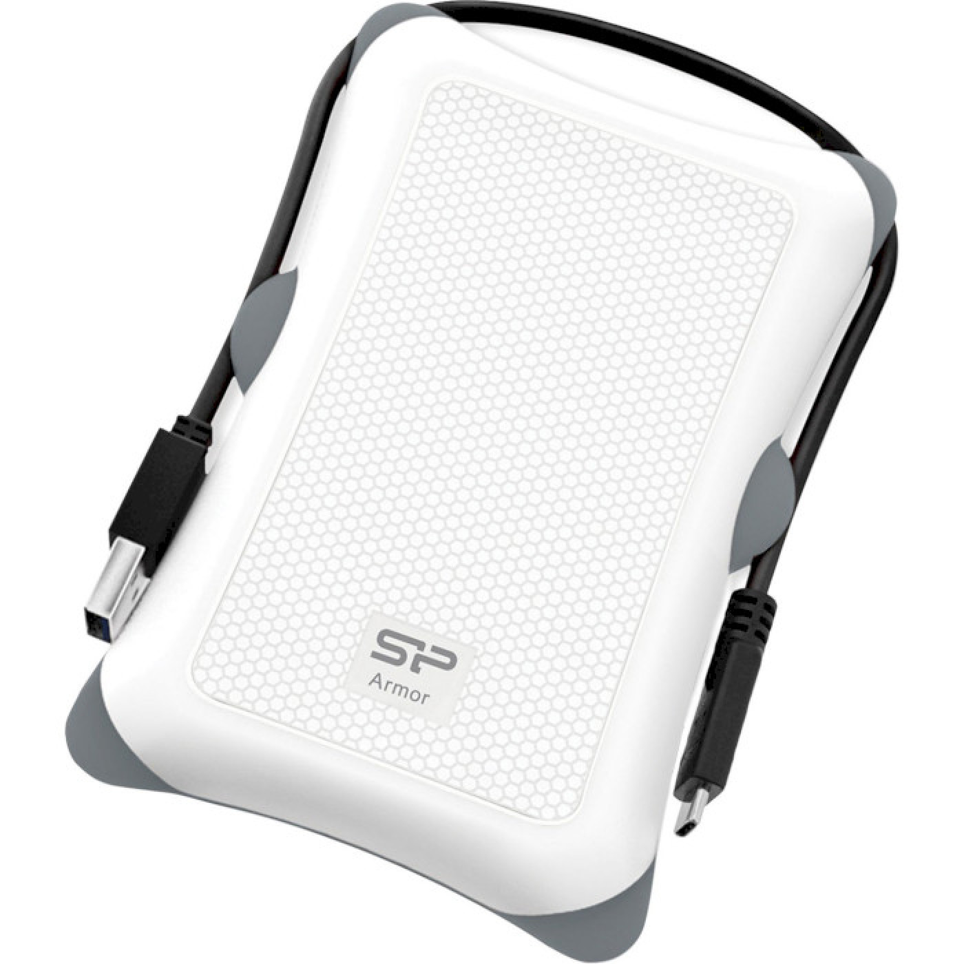 Зовнішній жорсткий диск Silicon Power 1TB Armor A30 White (SP010TBPHDA30S3W)