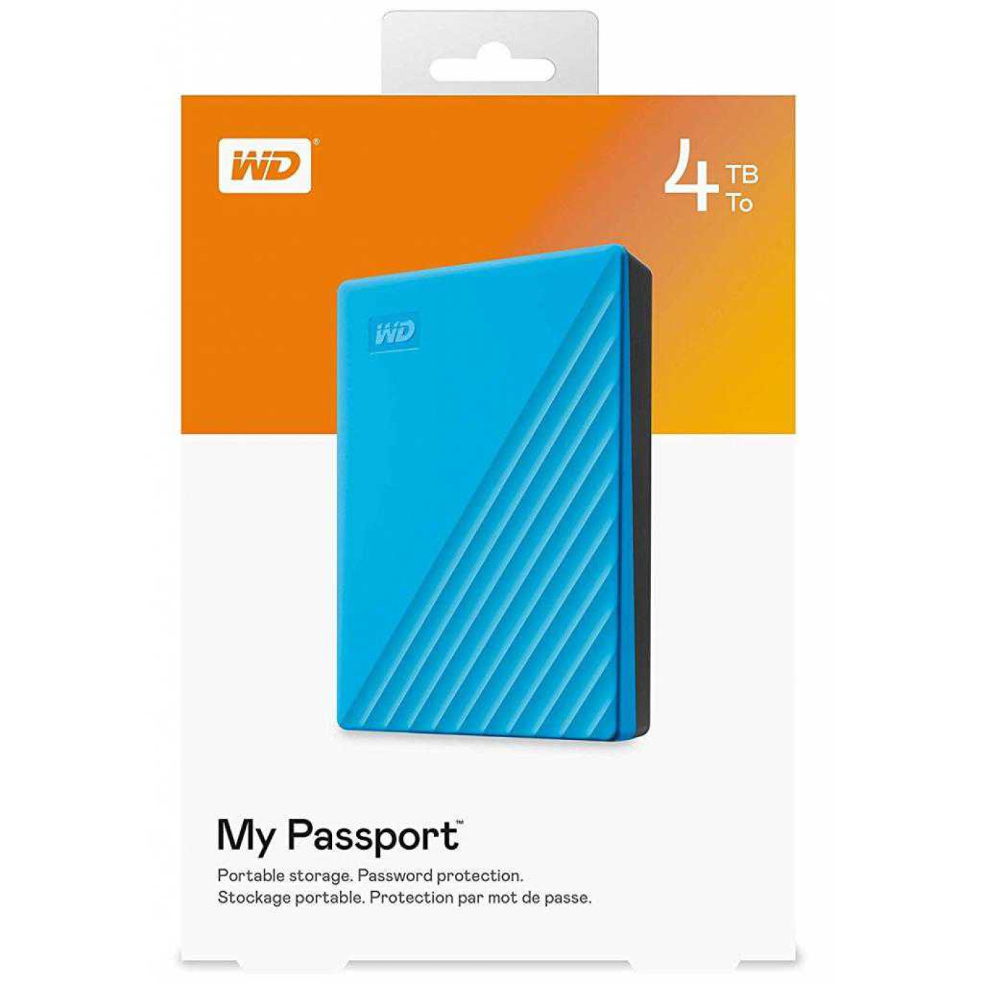 Внешний жёсткий диск Western Digital WD My Passport 4TB Blue (WDBPKJ0040BBL-WESN)