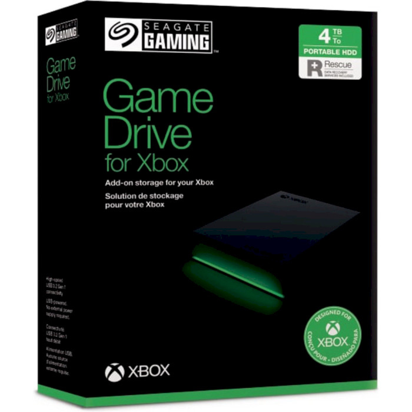 Зовнішній жорсткий диск Seagate 4TB Game Drive for Xbox (STKX4000402)