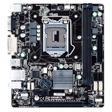 Материнська плата GIGABYTE GA-H81M-S2V (GA-H81M-S2V) (Socket 1150, Intel H81, Micro-ATX) Б/в,U1