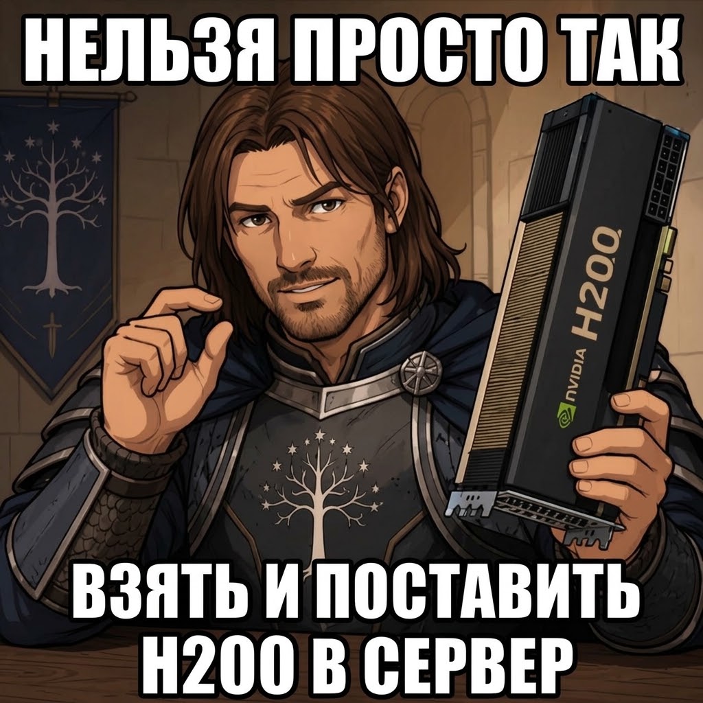 Нельзя просто так взять и поставить H200 в сервер