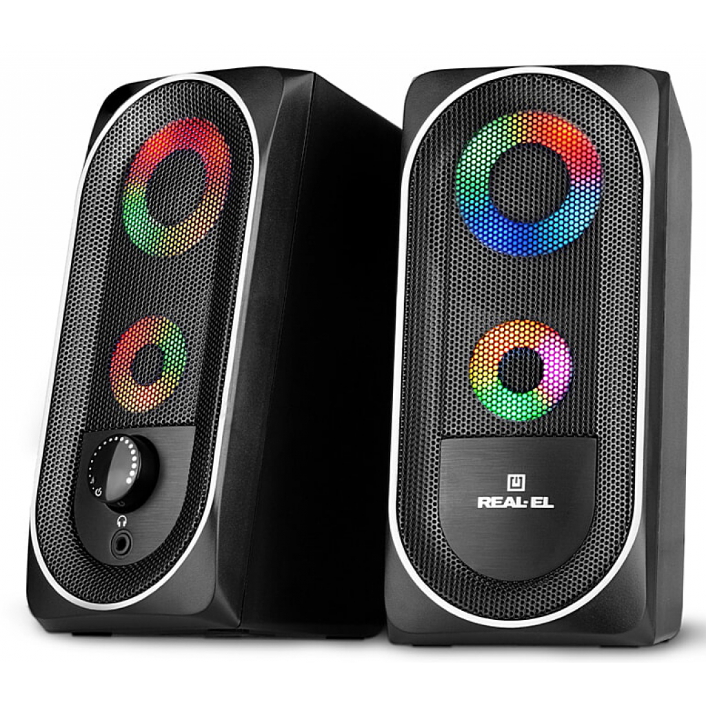 Купить Акустическая система Real-EL 2.0 S-110 USB Black (S-110 USB ...